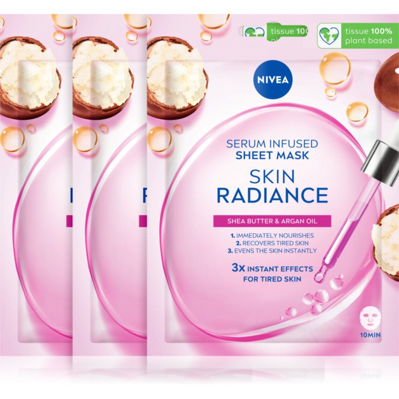 NIVEA Skin Radiance mască textilă iluminatoare NIVEA Skin Radiance mască textilă iluminatoare