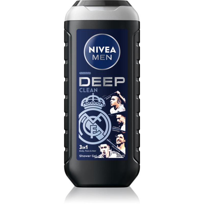 NIVEA MEN Real Madrid gel de dus revigorant 3 in 1 250 ml