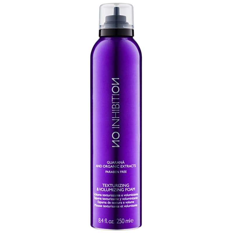 No Inhibition Guarana and organic extracts Texturizing & Volumizing spumă de păr pentru volum și formă 250 ml