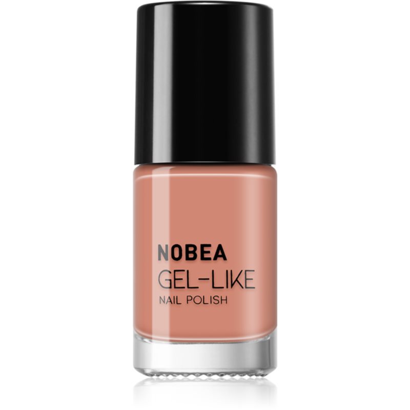 NOBEA Day-to-Day Gel-like Nail Polish lac de unghii cu efect de gel culoare Almond milk #N14 6 ml