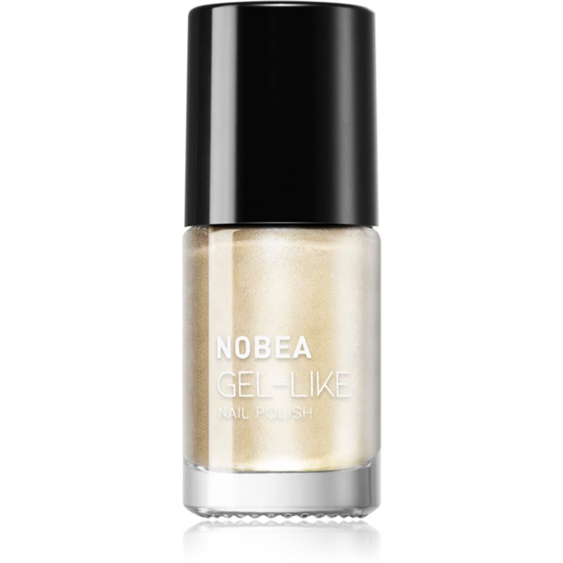 NOBEA Metal Gel-like Nail Polish lac de unghii cu efect de gel culoare Pearl #N17 6 ml