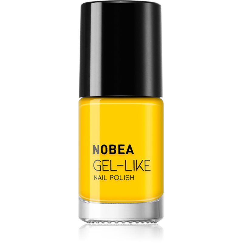 NOBEA Colourful Gel-like Nail Polish lac de unghii cu efect de gel culoare honeybee #N32 6 ml