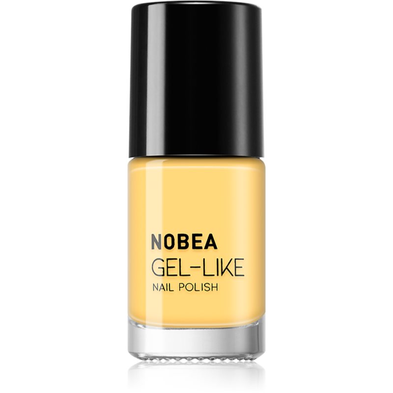 NOBEA Colourful Gel-like Nail Polish lac de unghii cu efect de gel culoare banana #N33 6 ml