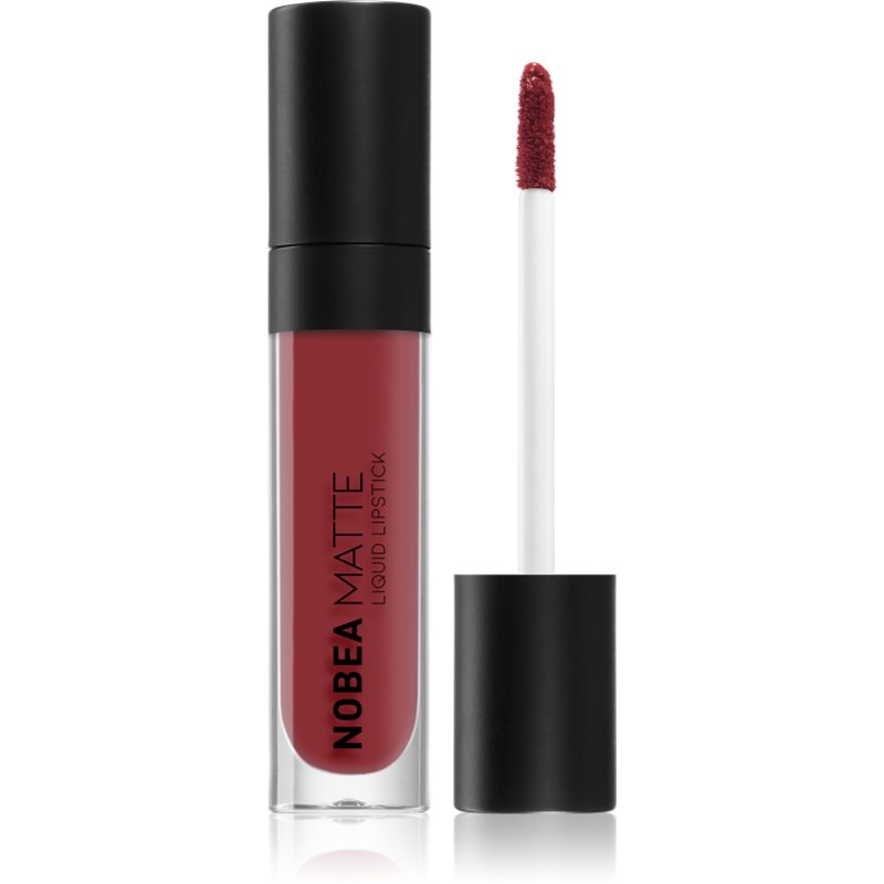 NOBEA Day-to-Day Matte Liquid Lipstick ruj lichid mat culoare Maroon #M10 7 ml