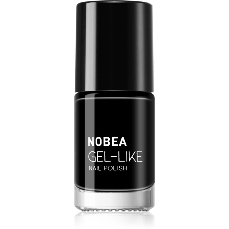 NOBEA Day-to-Day Gel-like Nail Polish lac de unghii cu efect de gel culoare Black sapphire #N22 6 ml