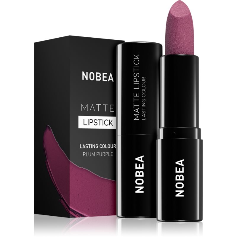 NOBEA Day-to-Day Matte Lipstick ruj mat culoare Plum purple #M15 3 g