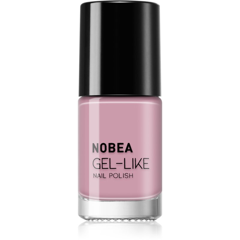 NOBEA Day-to-Day Gel-like Nail Polish lac de unghii cu efect de gel culoare Old style pink #N50 6 ml