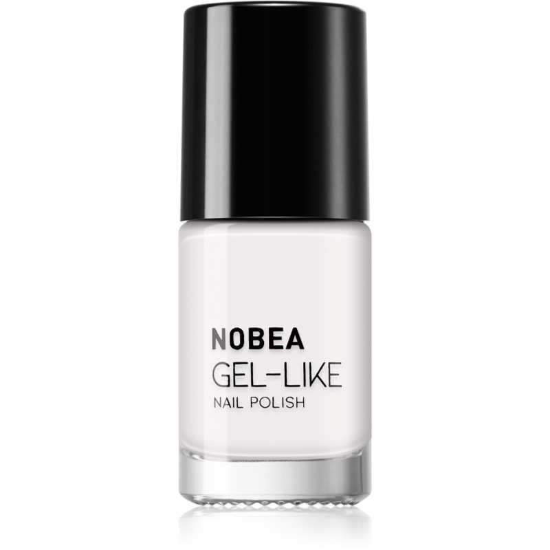 NOBEA Day-to-Day Gel-like Nail Polish lac de unghii cu efect de gel culoare Snow white #N57 6 ml
