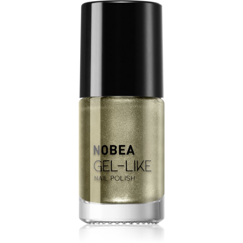 NOBEA Metal Gel-like Nail Polish lac de unghii cu efect de gel culoare Olive green N#79 6 ml