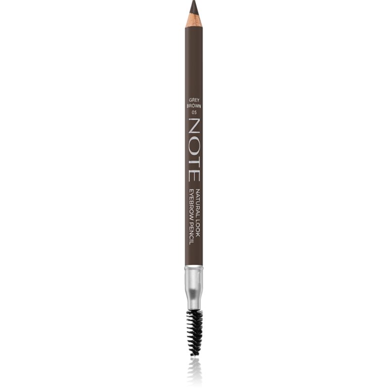 Note Cosmetique Natural Look creion pentru sprancene cu pensula 05 Grey Brown 1,08 g