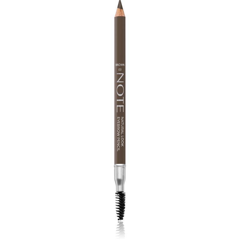 Note Cosmetique Natural Look creion pentru sprancene cu pensula