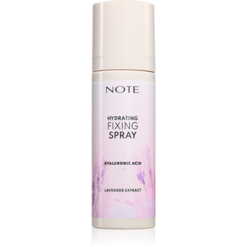 Note Cosmetique Hydrating Fixing Spray fixator make-up cu efect de hidratare tip Lavender 100 ml