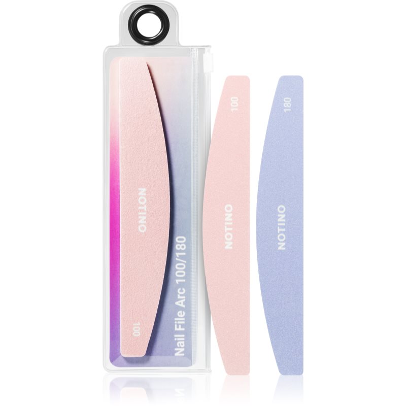 Notino Nail Tools Nail File Arc 100/180 pilă de unghii clasică cu două straturi aspre 100/180 1 buc