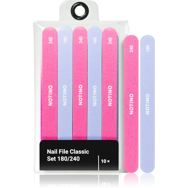 Notino Nail File Classic Set 180/240 set de pile