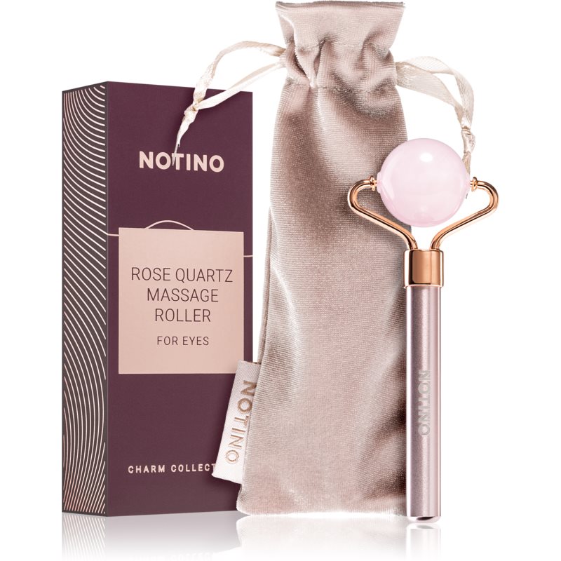 Notino Charm Collection Rose quartz massage roller for eyes rolă pentru masaj zona ochilor Pink 1 buc