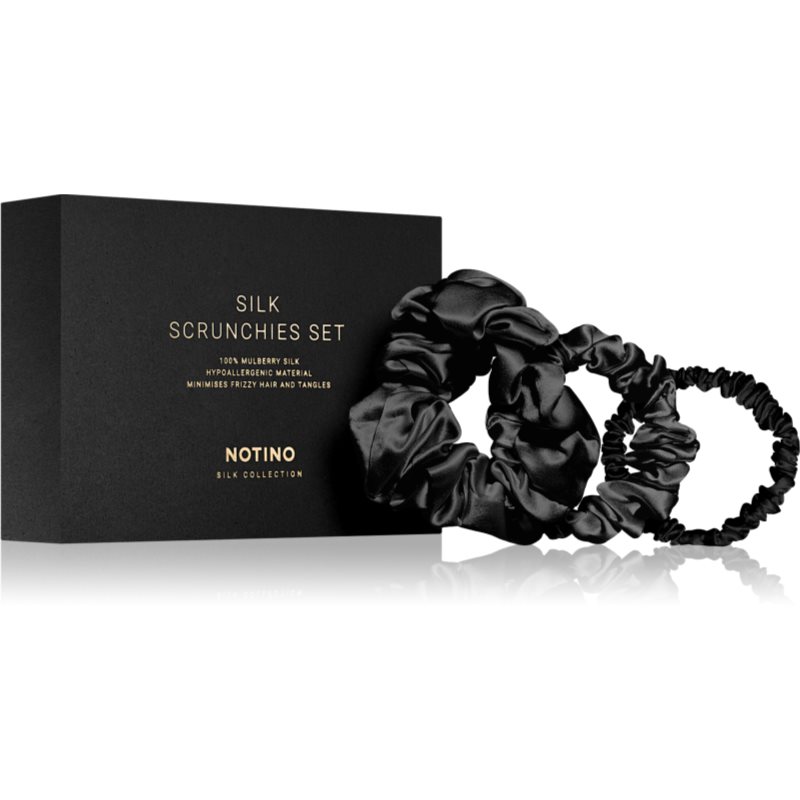 Notino Silk Collection Scrunchie Set set de elastice pentru păr din mătase culoare