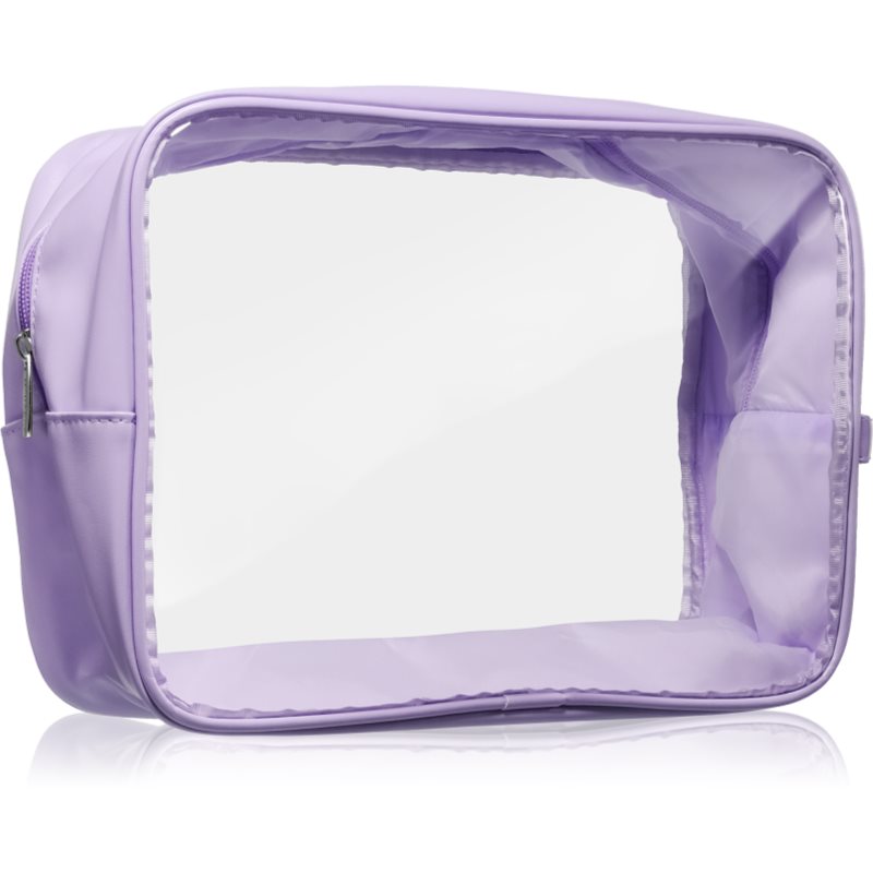 Notino Travel Collection Extra Large Clear Organizer geantă de cosmetice transparentă XL Purple 27,5x20x12,5 cm 1 buc