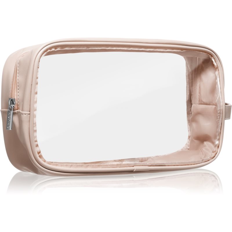 Notino Travel Collection Cosmetic bag geantă de cosmetice transparentă L Beige 1 buc