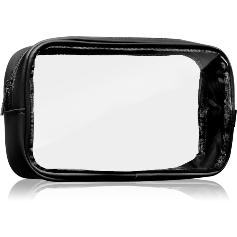 Notino Travel Collection Small Clear Organizer geantă de cosmetice transparentă transparent S Black 20x10x5 cm 1 buc