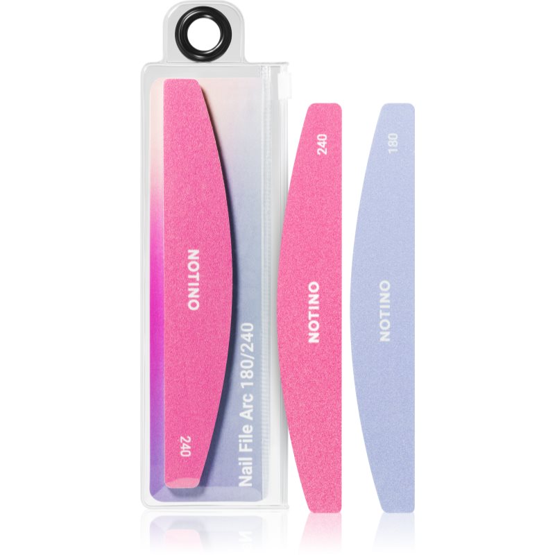 Notino Nail Tools Nail File Arc 180/240 pilă de unghii clasică cu două straturi aspre 180/240 1 buc