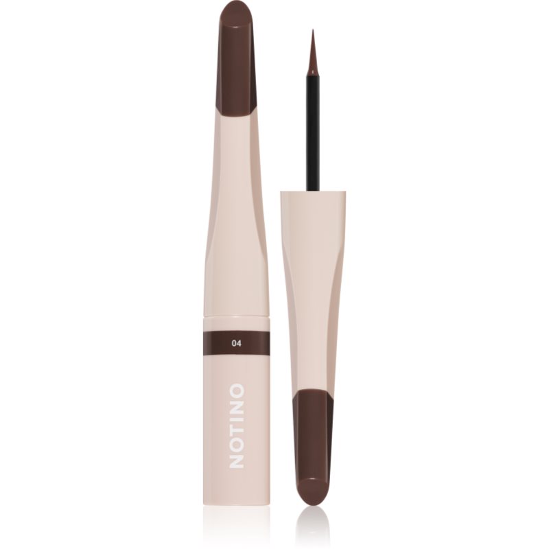 Notino Serum-Infused Lifeproof Eyebrow Liner eyeliner lichid cu ser pentru sprâncene 04 Dark Brown 2.8 ml