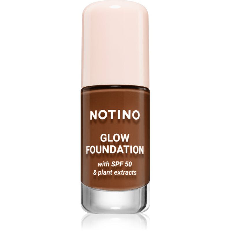Notino Foundation Glow foundation with SPF 50 & plant extracts make-up pentru luminozitate SPF 50 03 Deep Warm 30 ml