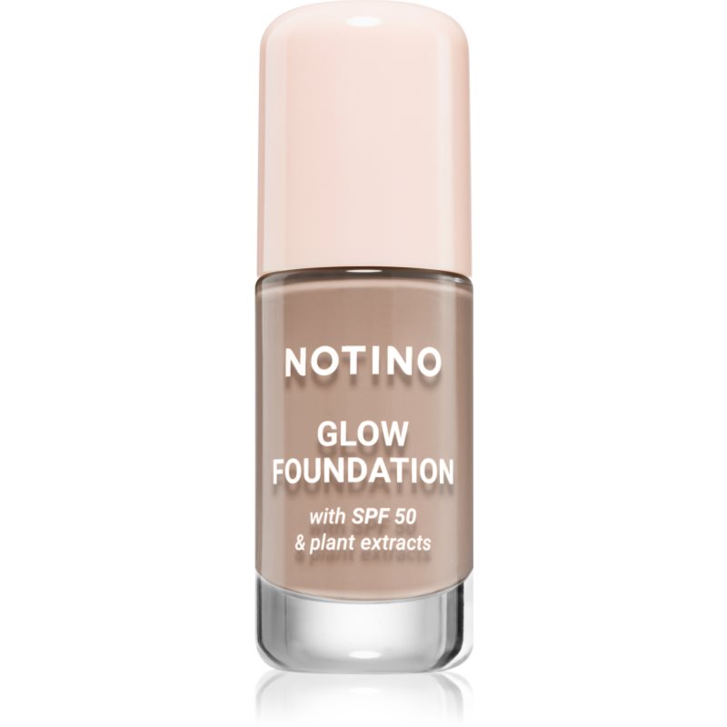 Notino Foundation Glow foundation with SPF 50 &amp; plant extracts make-up pentru luminozitate SPF 50 02 Light Medium Cool 30 ml