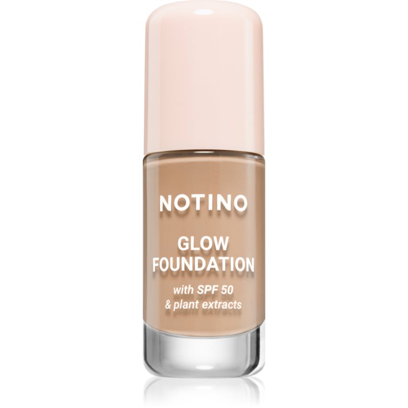 Notino Glow Foundation With SPF 50 & Plant Extracts make-up pentru luminozitate SPF 50 01 Medium Warm 30 ml