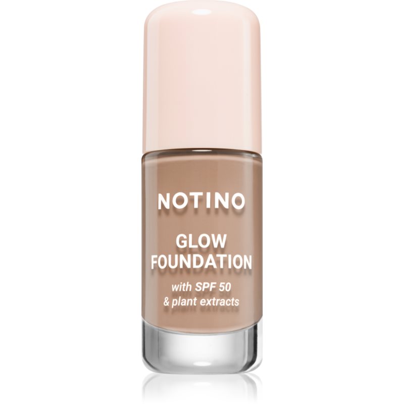 Notino Foundation Glow foundation with SPF 50 &amp; plant extracts make-up pentru luminozitate SPF 50 01 Medium Cool 30 ml