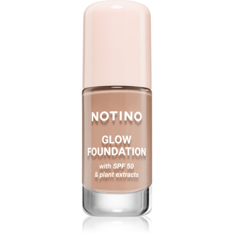 Notino Foundation Glow foundation with SPF 50 &amp; plant extracts make-up pentru luminozitate SPF 50 01 Medium Deep Cool 30 ml