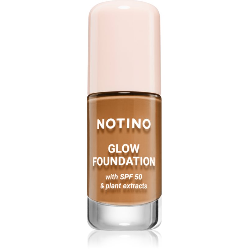 Notino Foundation Glow foundation with SPF 50 & plant extracts make-up pentru luminozitate SPF 50 01 Medium Deep Warm 30 ml
