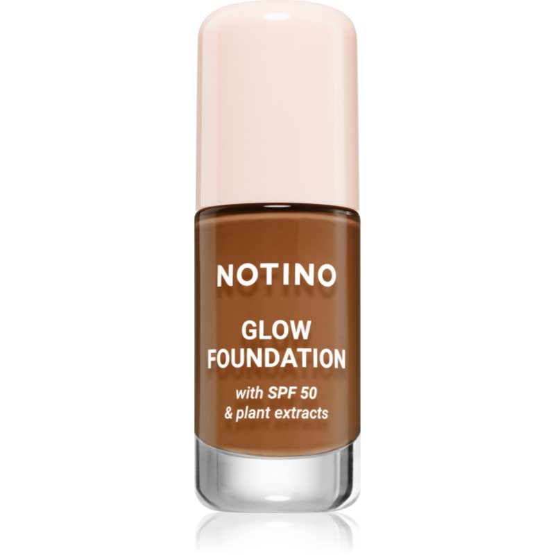 Notino Foundation Glow foundation with SPF 50 & plant extracts make-up pentru luminozitate SPF 50 01 Deep Warm 30 ml