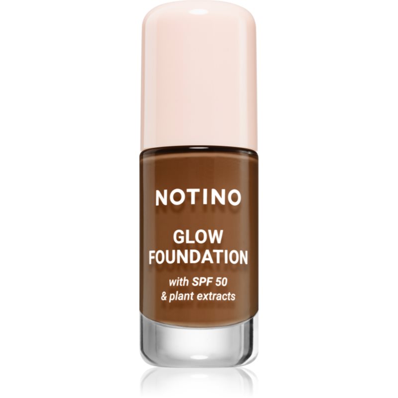 Notino Foundation Glow foundation with SPF 50 & plant extracts make-up pentru luminozitate SPF 50 02 Deep Warm 30 ml