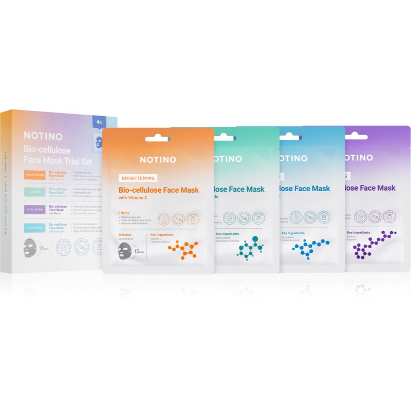 Notino Bio-cellulose Face Mask Trial Set set de măști textile