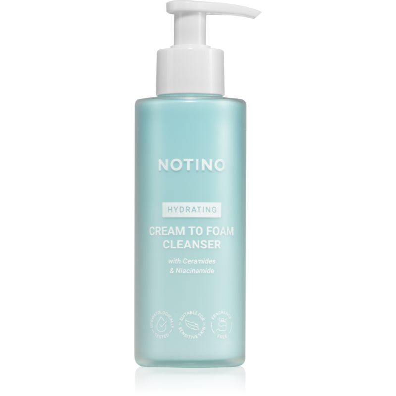 Notino Hydrating Cream to Foam Cleanser with Ceramides & Niacinamide cremă spumantă pentru curățare cu efect de hidratare 190 ml