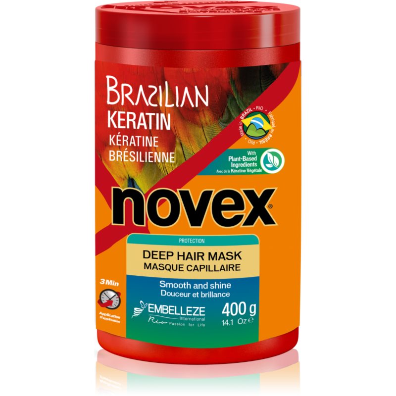 Novex Brazilian Keratin mască regeneratoare pentru părul deteriorat 400 g