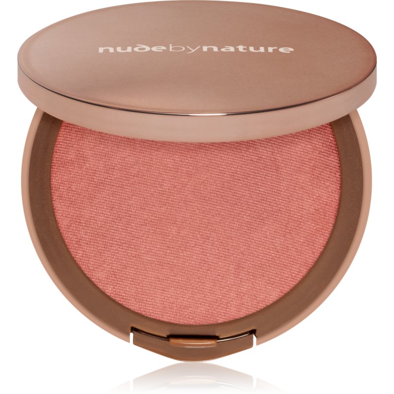 Nude by Nature Cashmere Pressed Blush fard de obraz sub forma de pudra cu efect de nutritiv culoare Pink Lilly 6 g