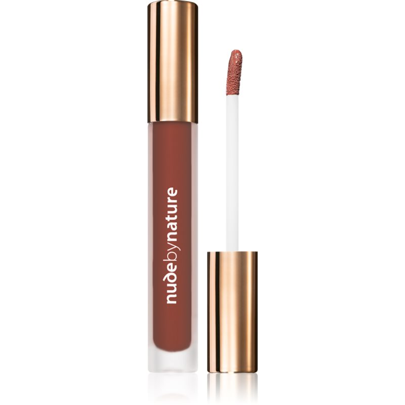 Nude by Nature Satin Liquid Lipstick ruj cremos cu finisaj satinat culoare 10 Terracotta 3,75 ml