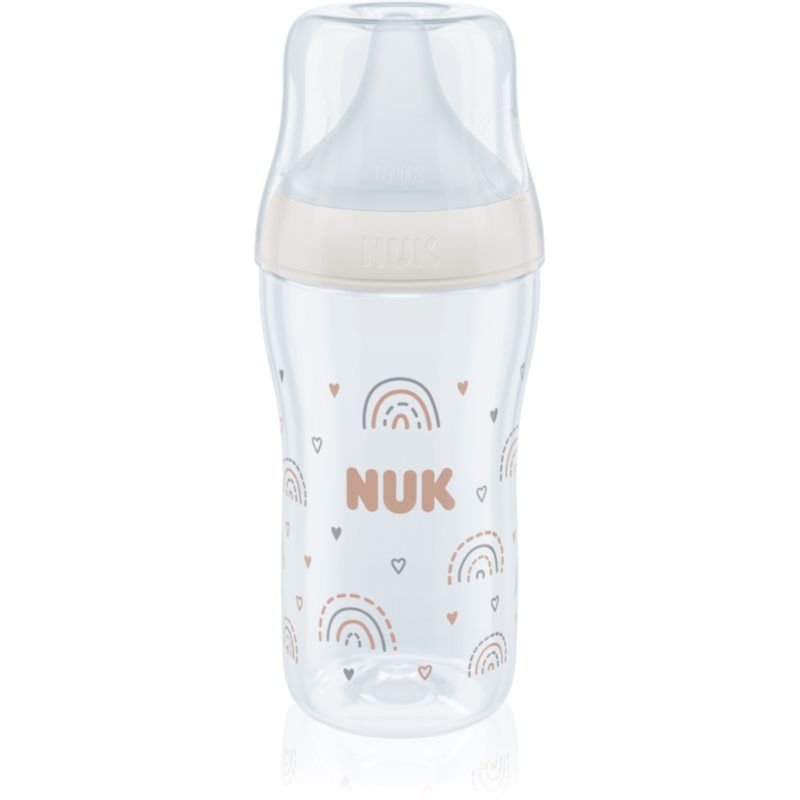 NUK Perfect Match biberon cu controlul temperaturii White 260 ml