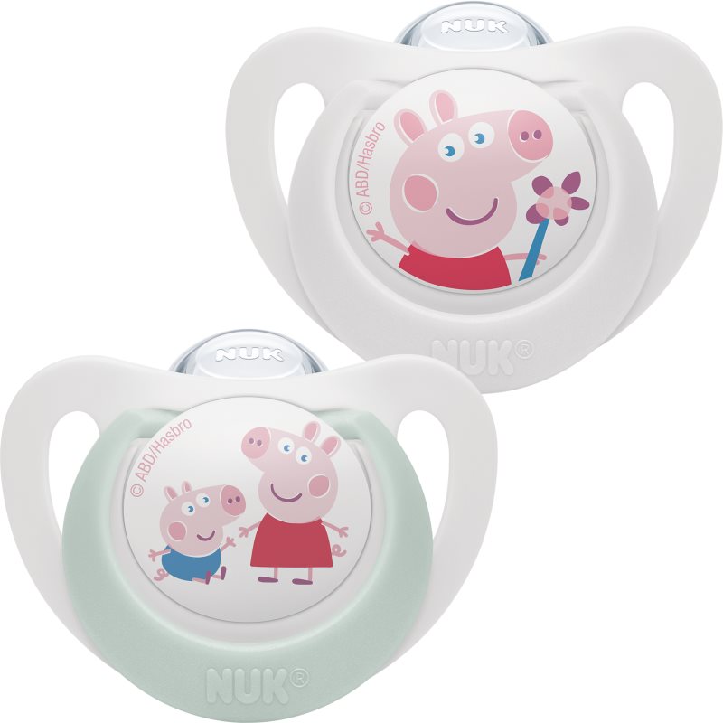 NUK Star Peppa Pig suzetă 18-36m 2 buc