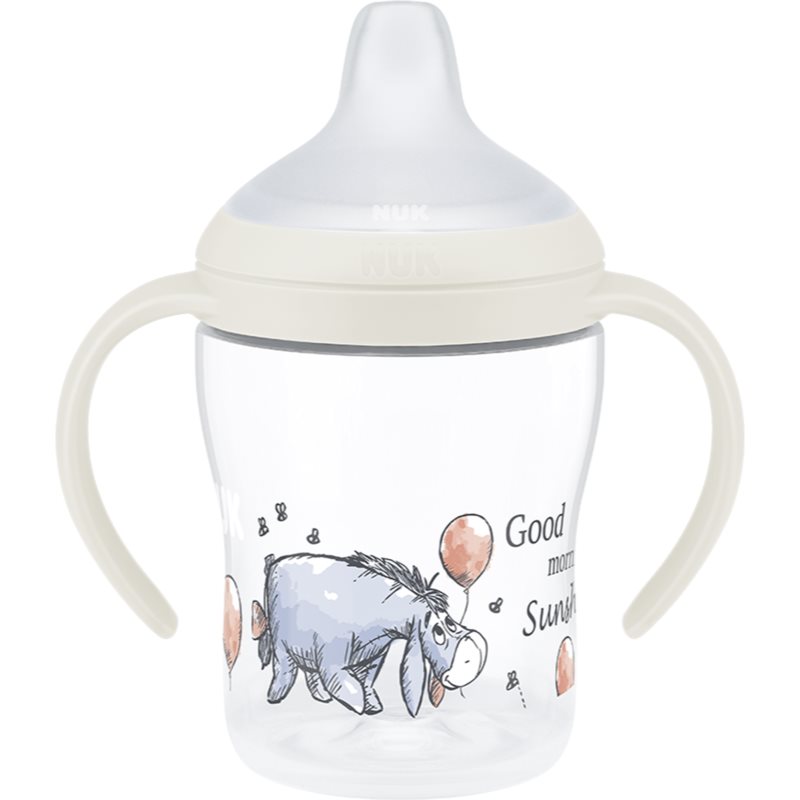 NUK Perfect Match Disney cană pentru antrenament cu mânere Eeyore 6m+ 150 ml