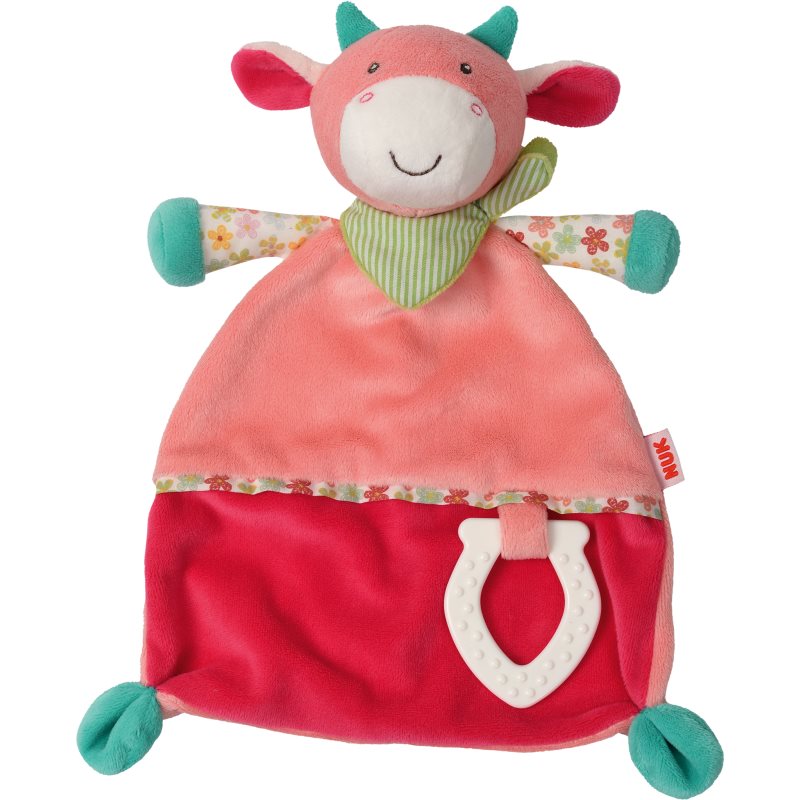 NUK Cuddle Cloth Cow animăluț moale, de jucărie
