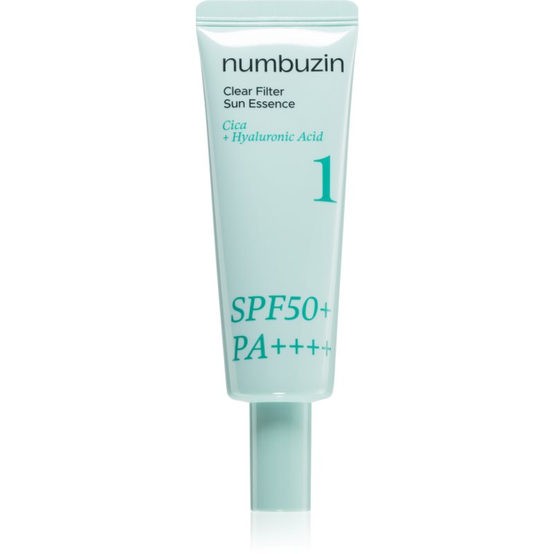 Numbuzin No. 1 Clear Filter Sun Essence esență cu efect iluminator cu efect calmant SPF 50+ 50 ml
