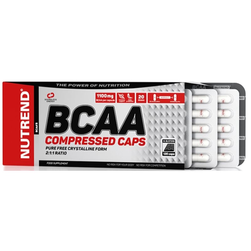 Nutrend BCAA Compressed Caps Muskelregeneration und -wachstum 120 St.