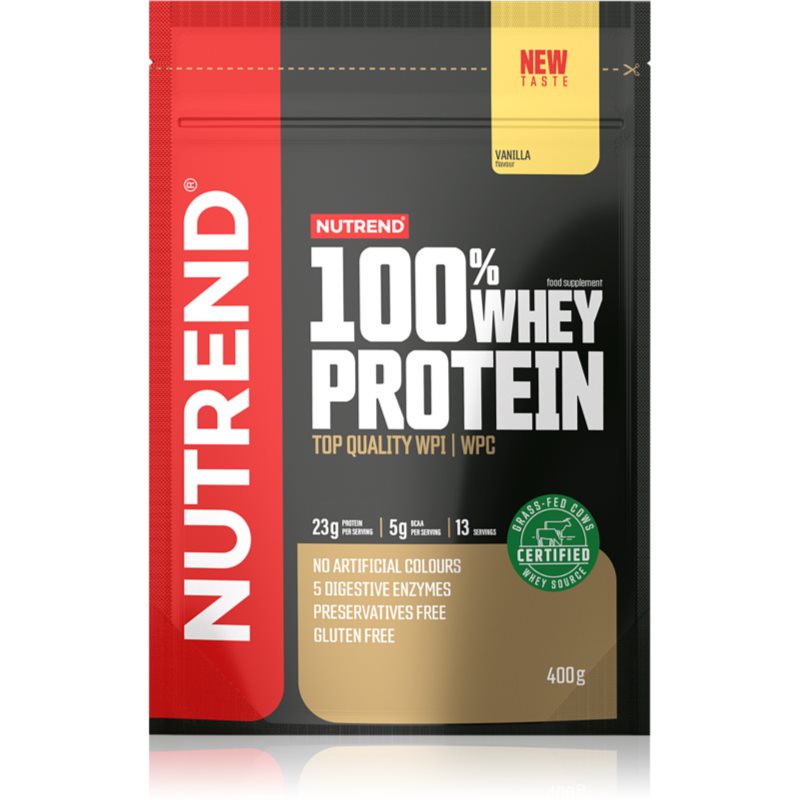 Nutrend 100% Whey Protein Molkenprotein Geschmack Vanilla 400 g