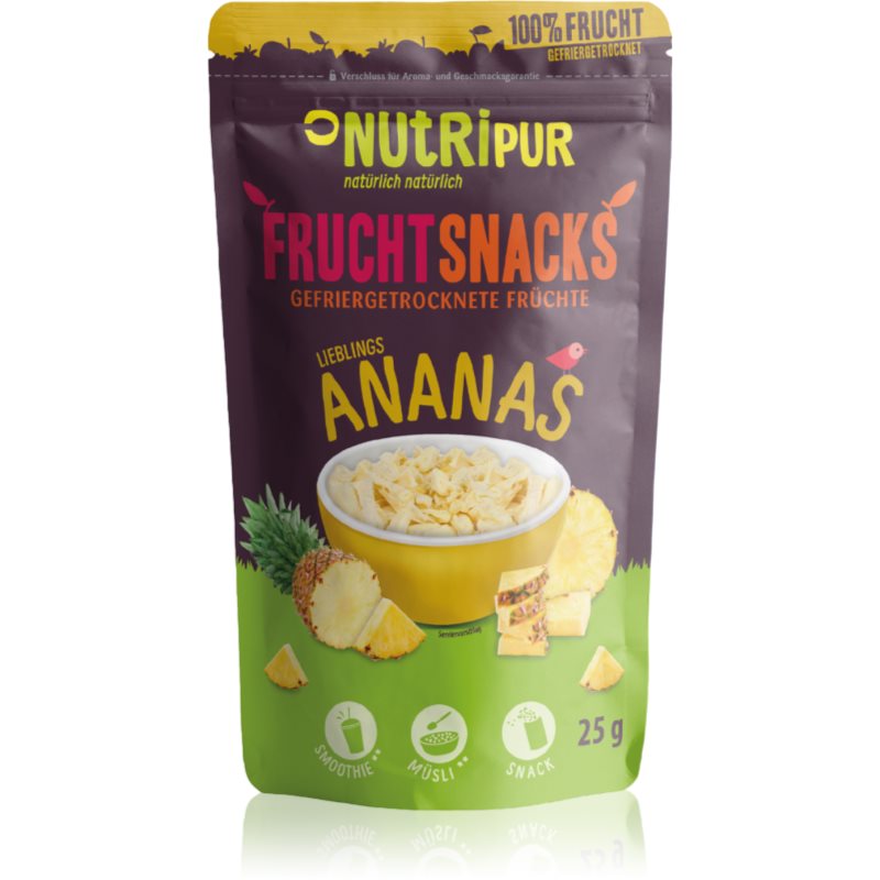 Nutripur Frucht Snacks Ananas Trockenfrüchte 25 g