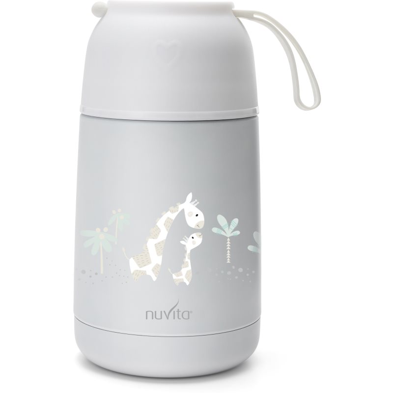 Nuvita Thermos termos cu suport din silicon White 500 ml