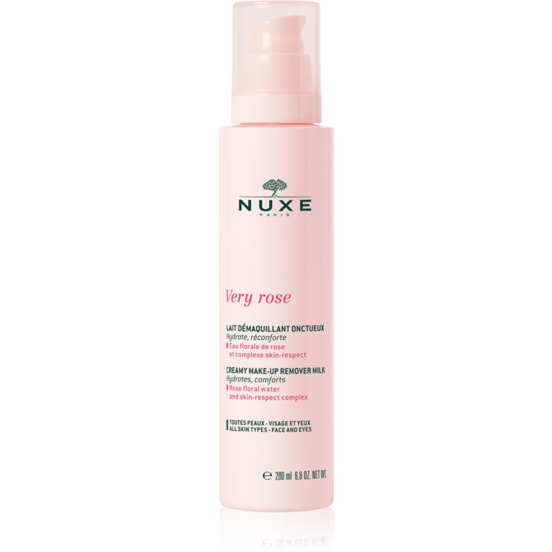 Nuxe Very Rose jemné odličovací mléko pro všechny typy pleti 200 ml