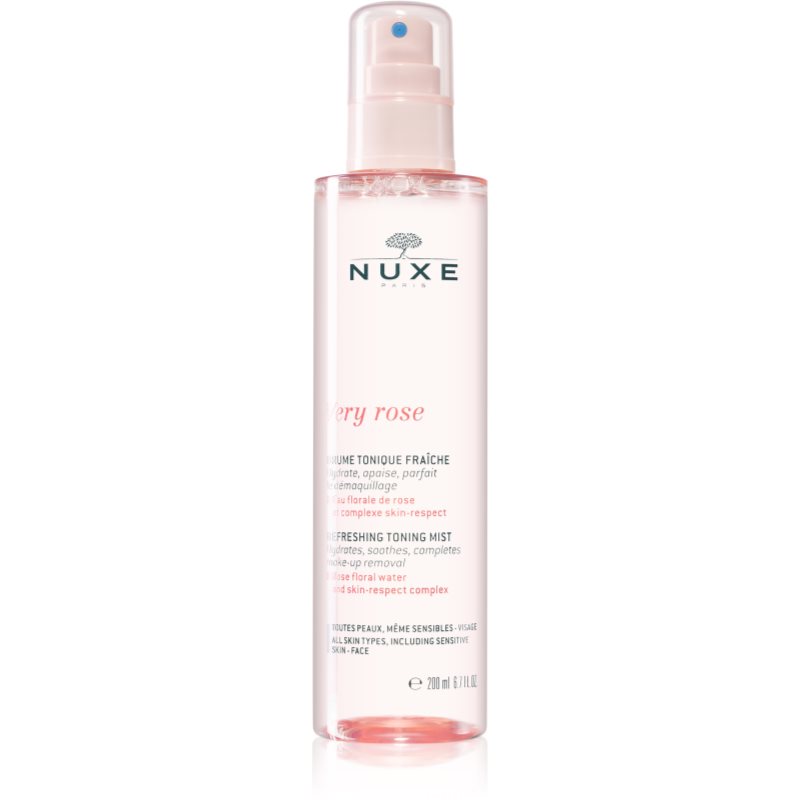 Nuxe Very Rose Refreshing Toning Mist ceață înviorătoare pentru toate tipurile de ten 200 ml