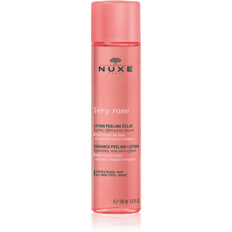 Nuxe Very Rose Radiance Peeling Lotion exfoliant iluminator pentru toate tipurile de ten 150 ml